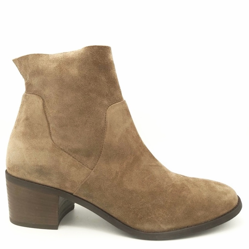 Paul Green Suede Ankle Boot in Light Brown